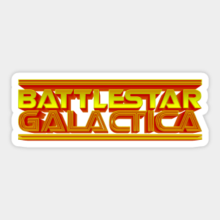 Battlestar Galactica - Golden Logo Sticker